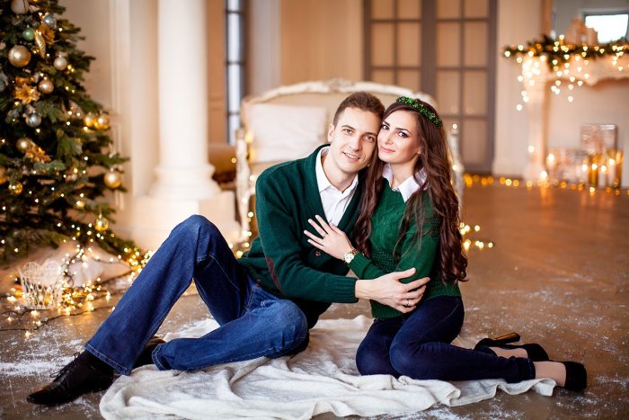 Новогодняя фотосессия в студии