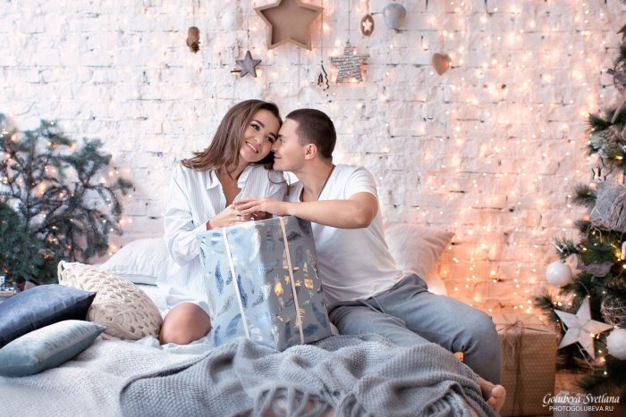 Зимняя фотосессия в студии