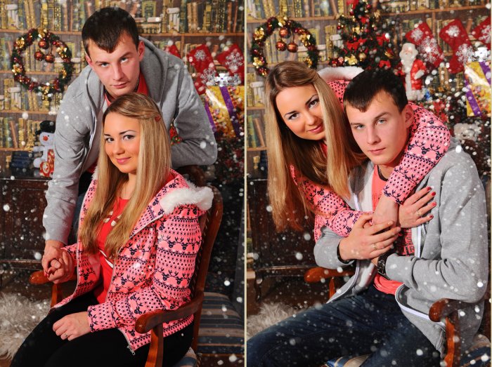 Новогодняя фотосессия в студии