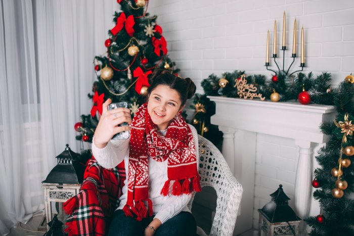 Новогодняя фотосессия в студии