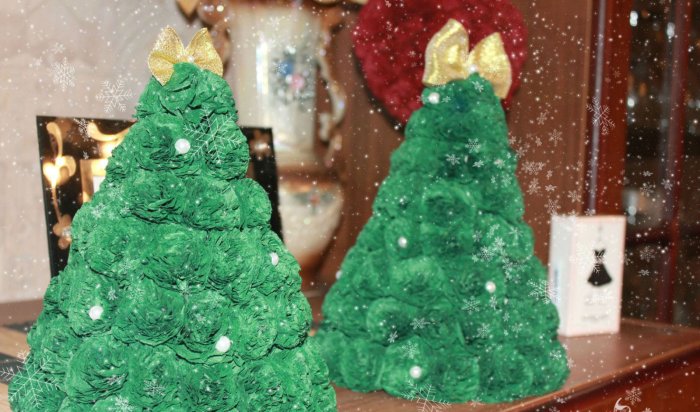 Елка из макарон