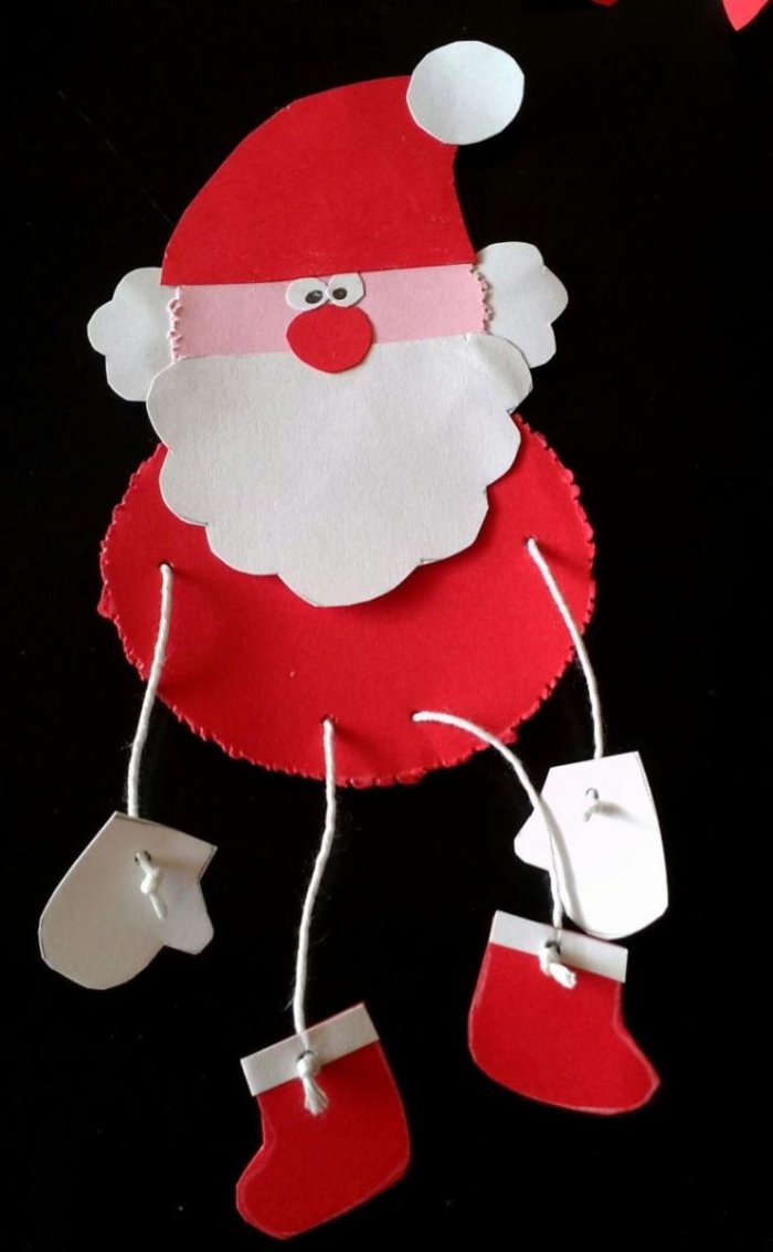 Поделка дед Мороз из бумаги