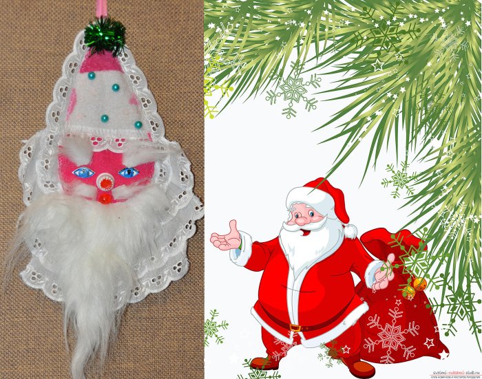 Дед Мороз из фетра