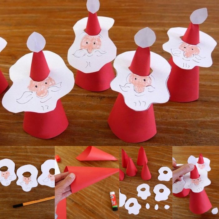 Креативный дед Мороз поделка