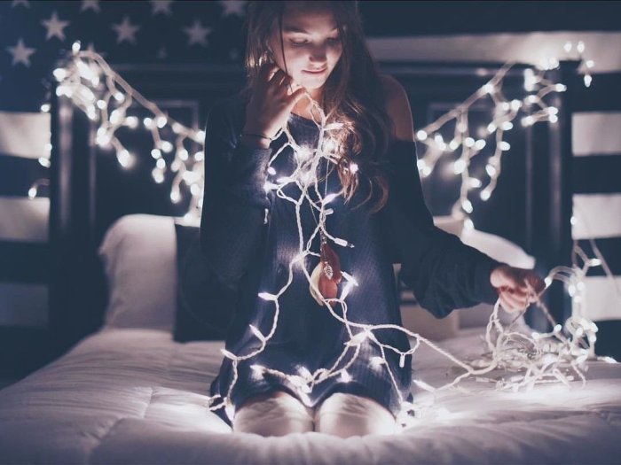 Фотосет с гирляндой