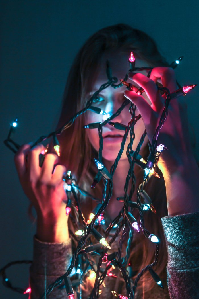 Портрет с гирляндой