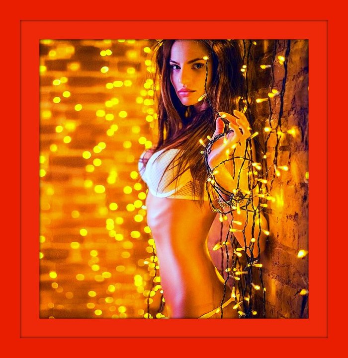 Портрет с гирляндой