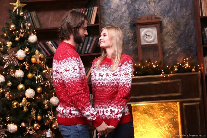 Джемпер Фэмили лук новогодний Фэмили