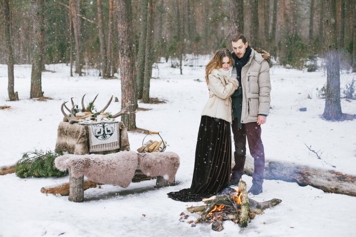 Идеи для зимней фотосессии на пикнике