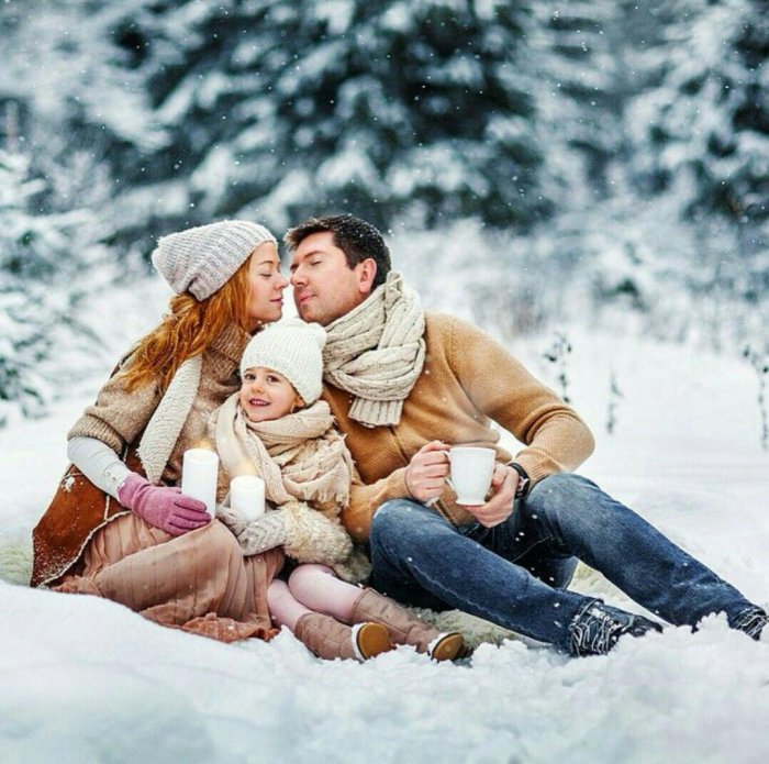 Зимняя фотосессия для двоих
