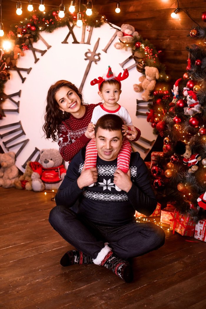 Новогодняя фотосессия с малышом