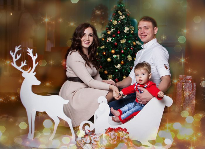 Новогодний фотосет в студии