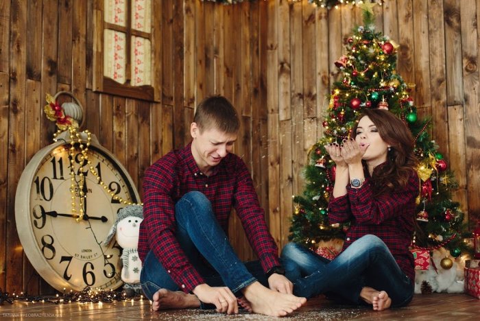 Стильная Новогодняя фотосессия