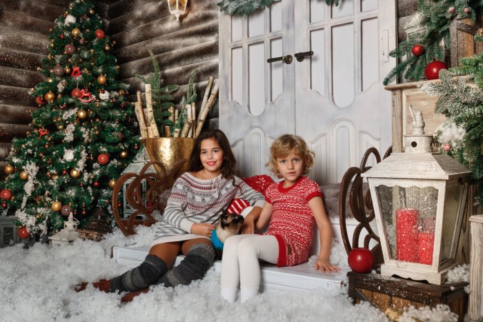 Новогодняя фотосессия в городе