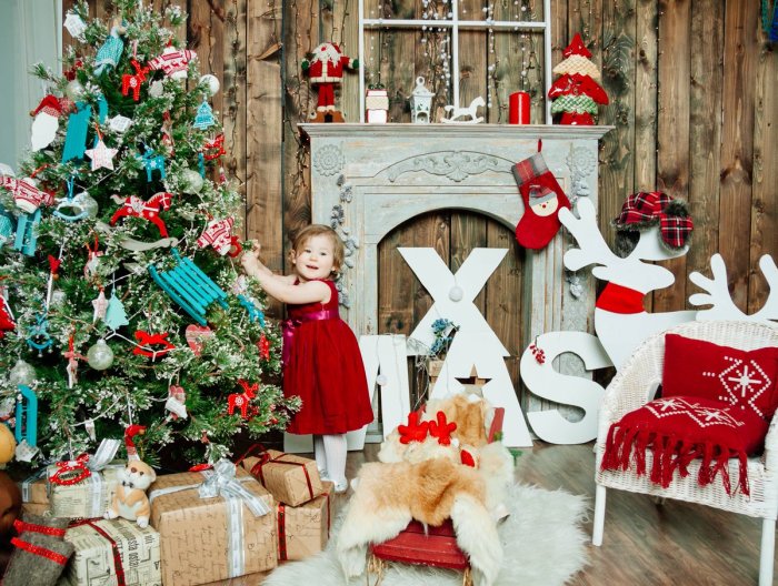 Новогодняя фотосессия в студии