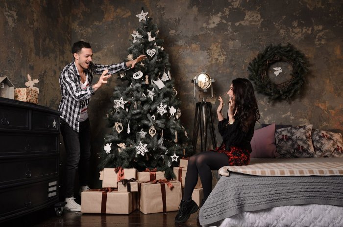 Новогодняя фотосессия в студии