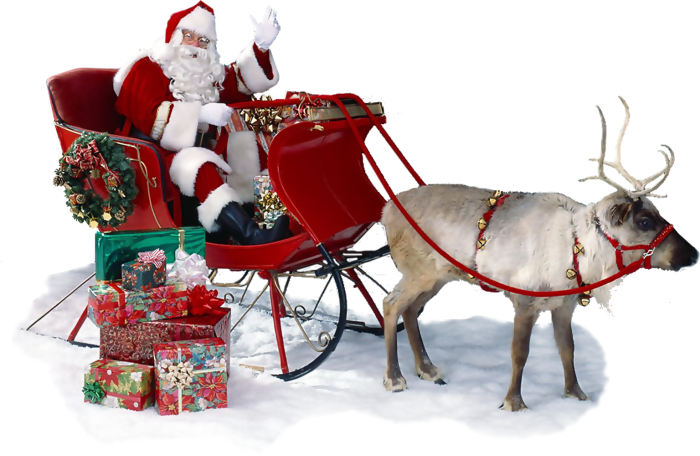 Дед Мороз на санях