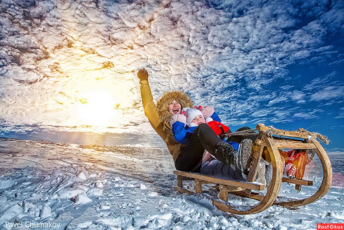 Покататься на санках