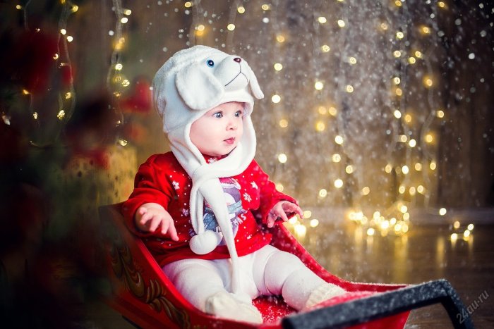Детские новогодние фотосессии