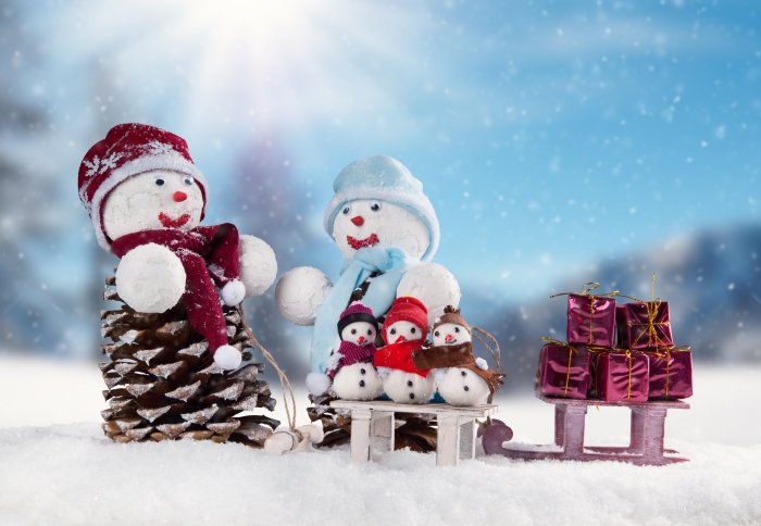 Новый год снег