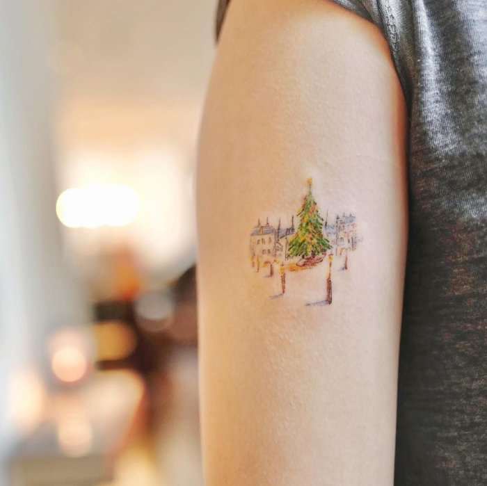 Рождественские тату