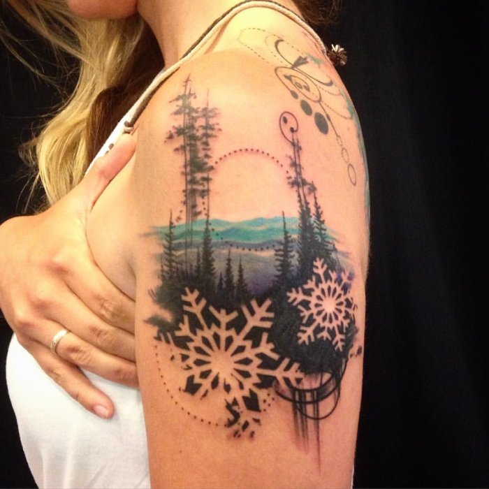 Новогодние тату