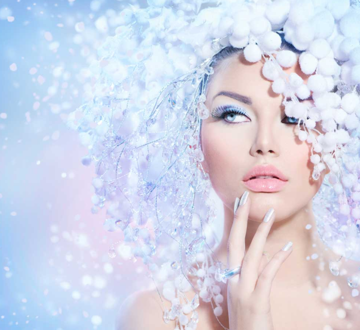 Зима лицо девушки