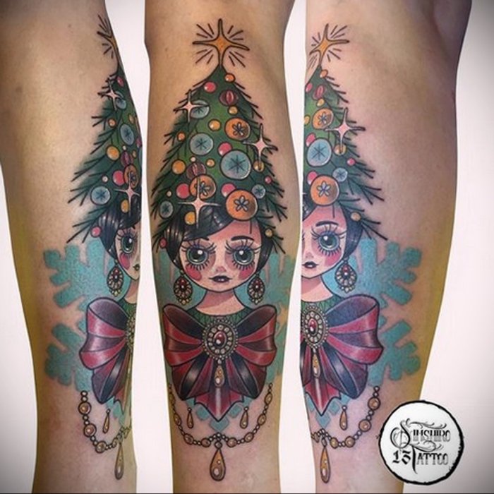 Новогодние Стикеры черно белые