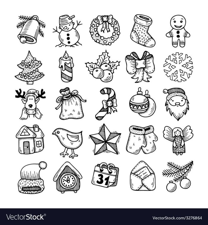 Тату Новогодняя елка