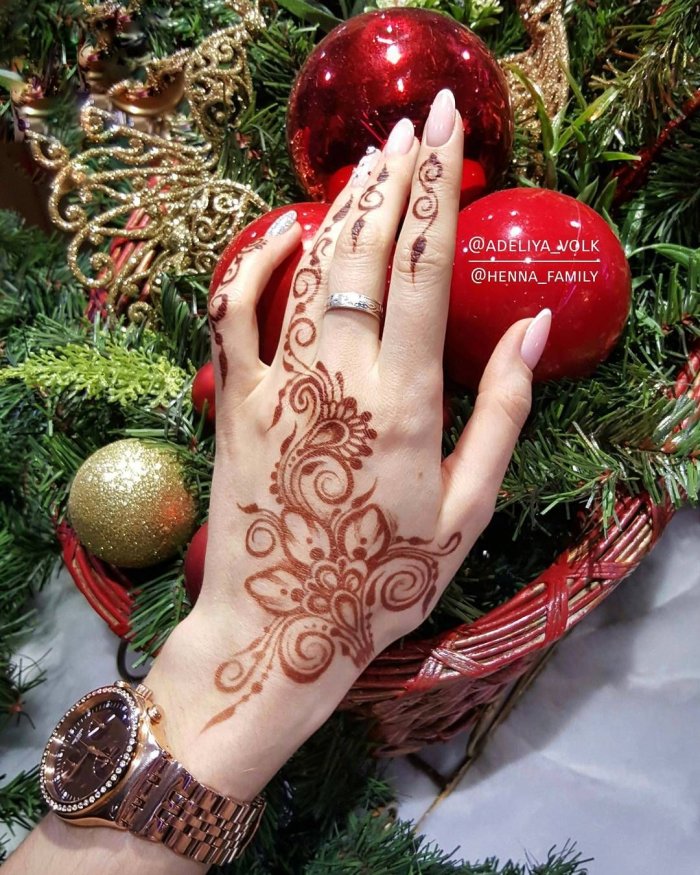 Тату переводилки. Новогодние