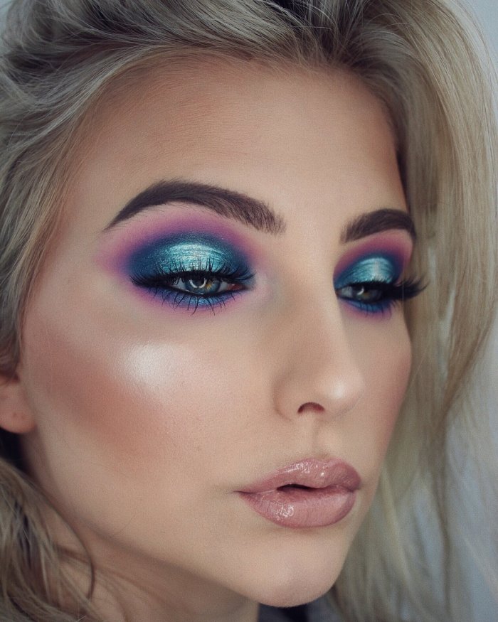 Бирюзовый макияж