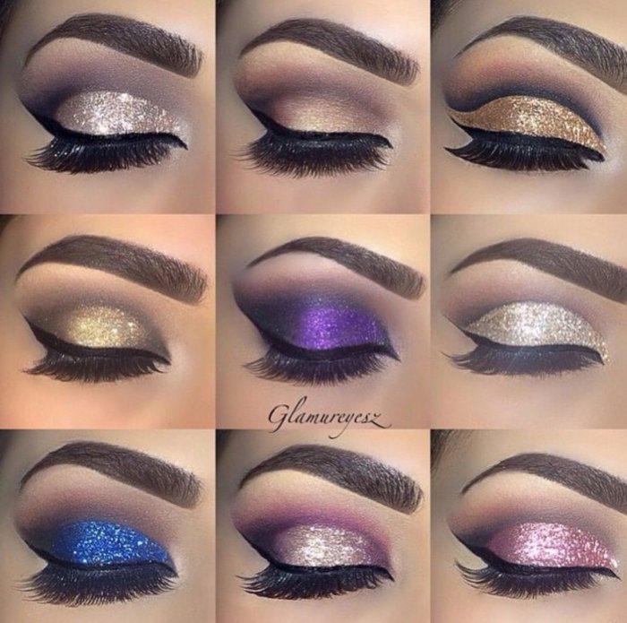 Праздничный макияж глаз