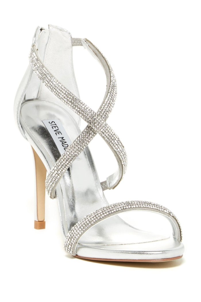 Steve Madden обувь босоножки серебро
