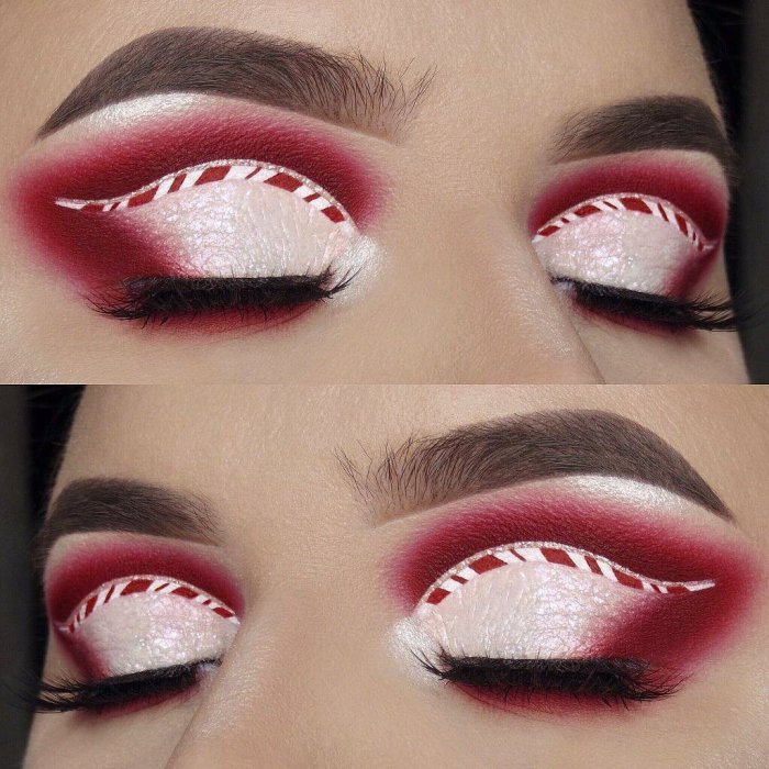 Макияж на новый год легкий