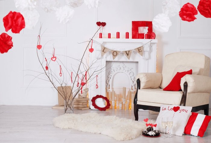 Декорации на 14 февраля