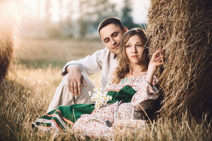 Фотосессия в русском стиле