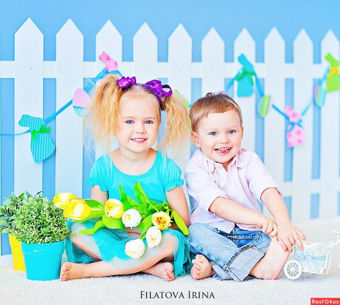 Яркая фотосессия для детей