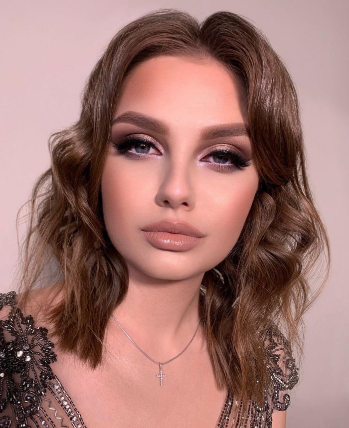 Накладные ресницы для свадебного макияжа