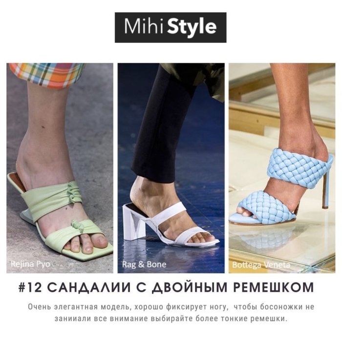 Модная обувь лето 2021 женская тенденции