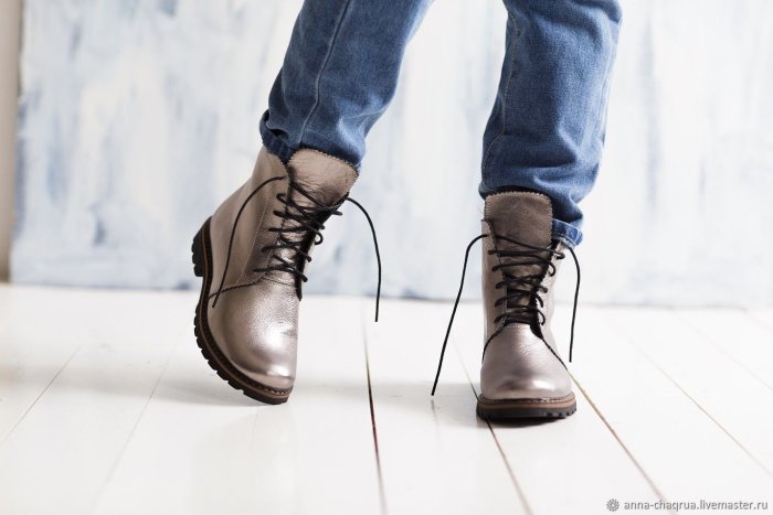 Грандж ботинки высокие