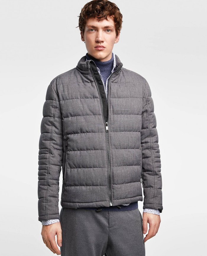 Зара мужская куртка бомбер стеганая