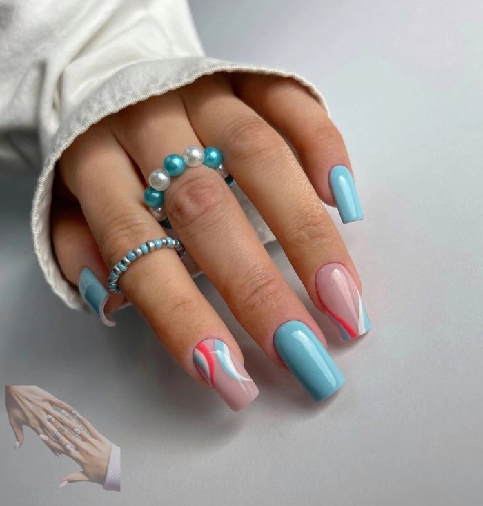 Красивый летний френч