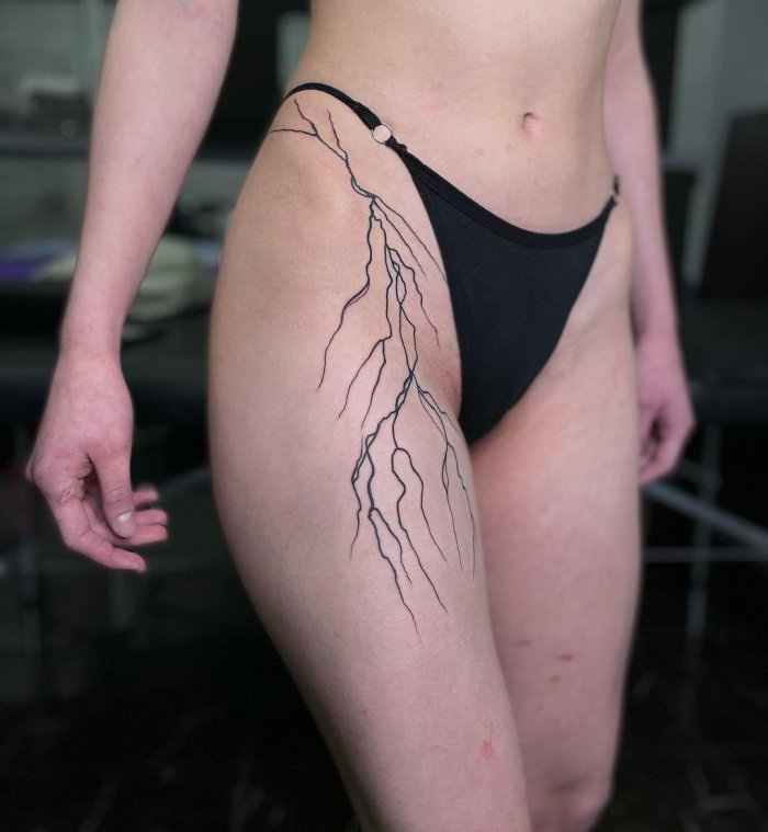 Тату на всю руку женские