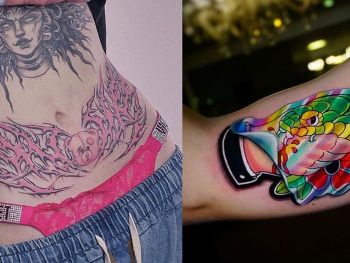 Тату на тело переводное