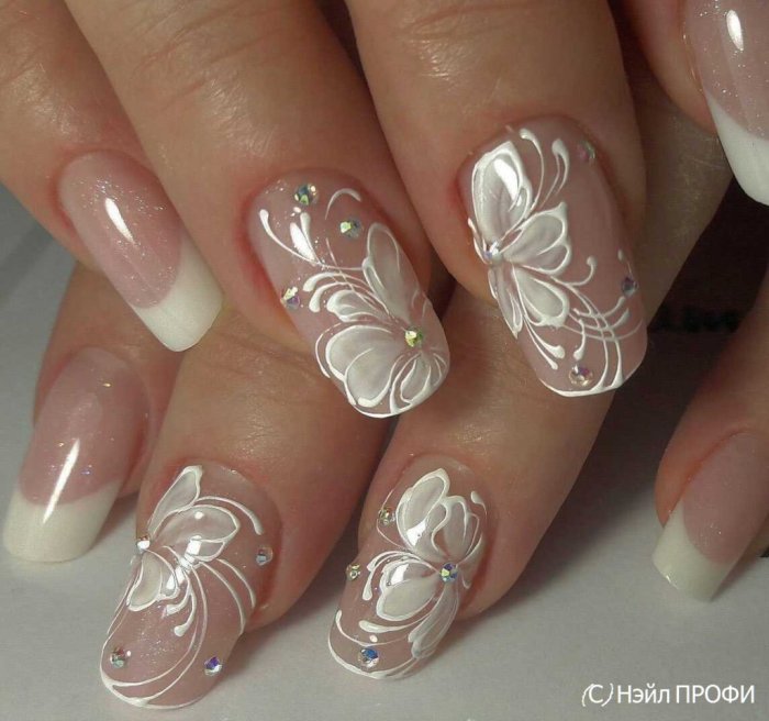 Свадебный маникюр для невесты