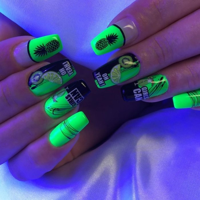 Неоновые ногти