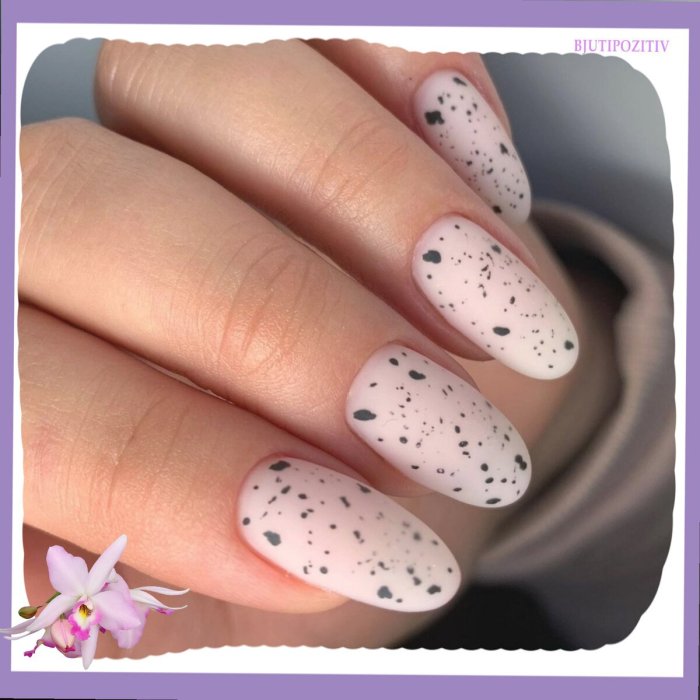 Маникюр перепелиное яйцо 2022