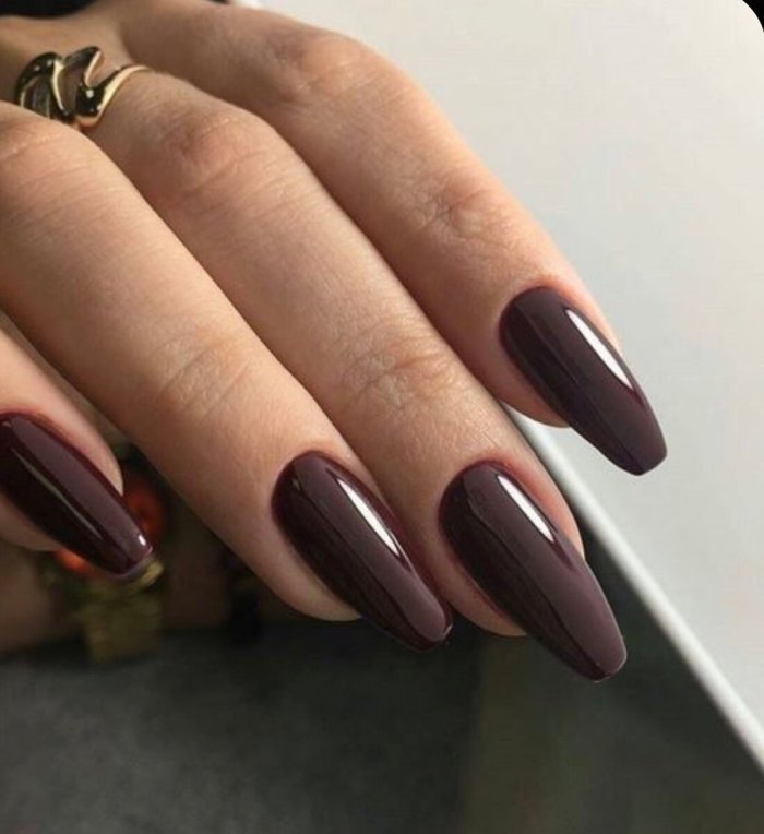 Шоколадный маникюр