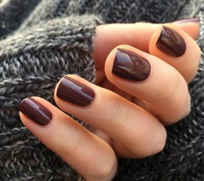 Шоколадный маникюр
