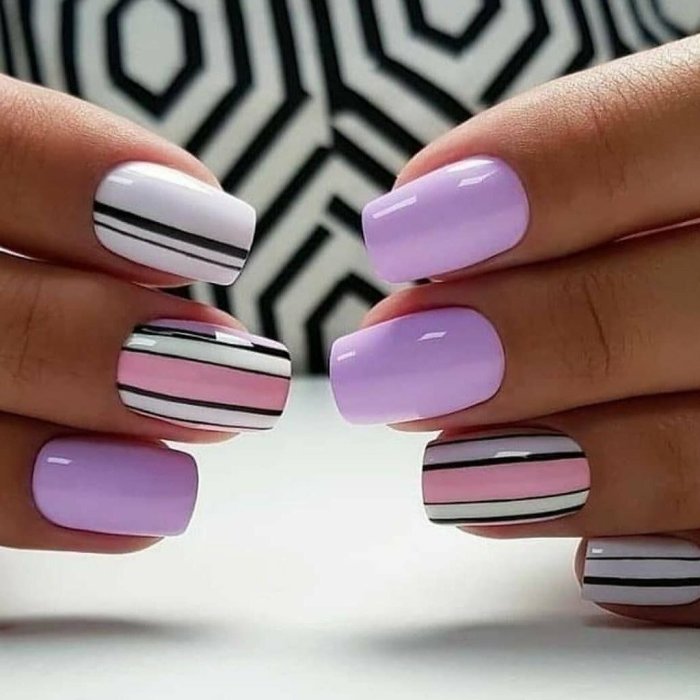 Маникюр грязнорозовыц